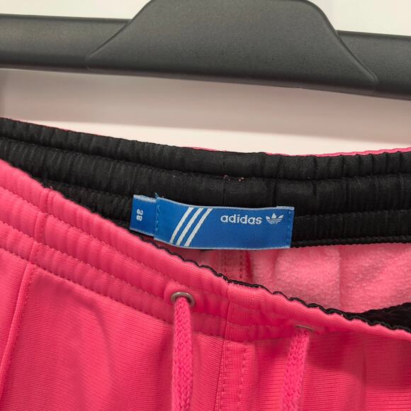 Adidas 3 Stripe Capri Athletic Pants Size M EUR 38 US 8 Pink Sample Y2K Gorpcore - Picture 2 of 7